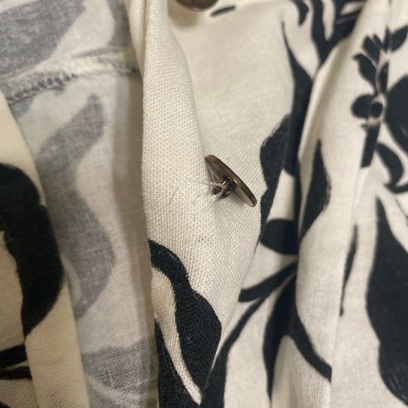 ZARA • Short Sleeve Button Down Tie Waist Dress - Picture 8 of 9